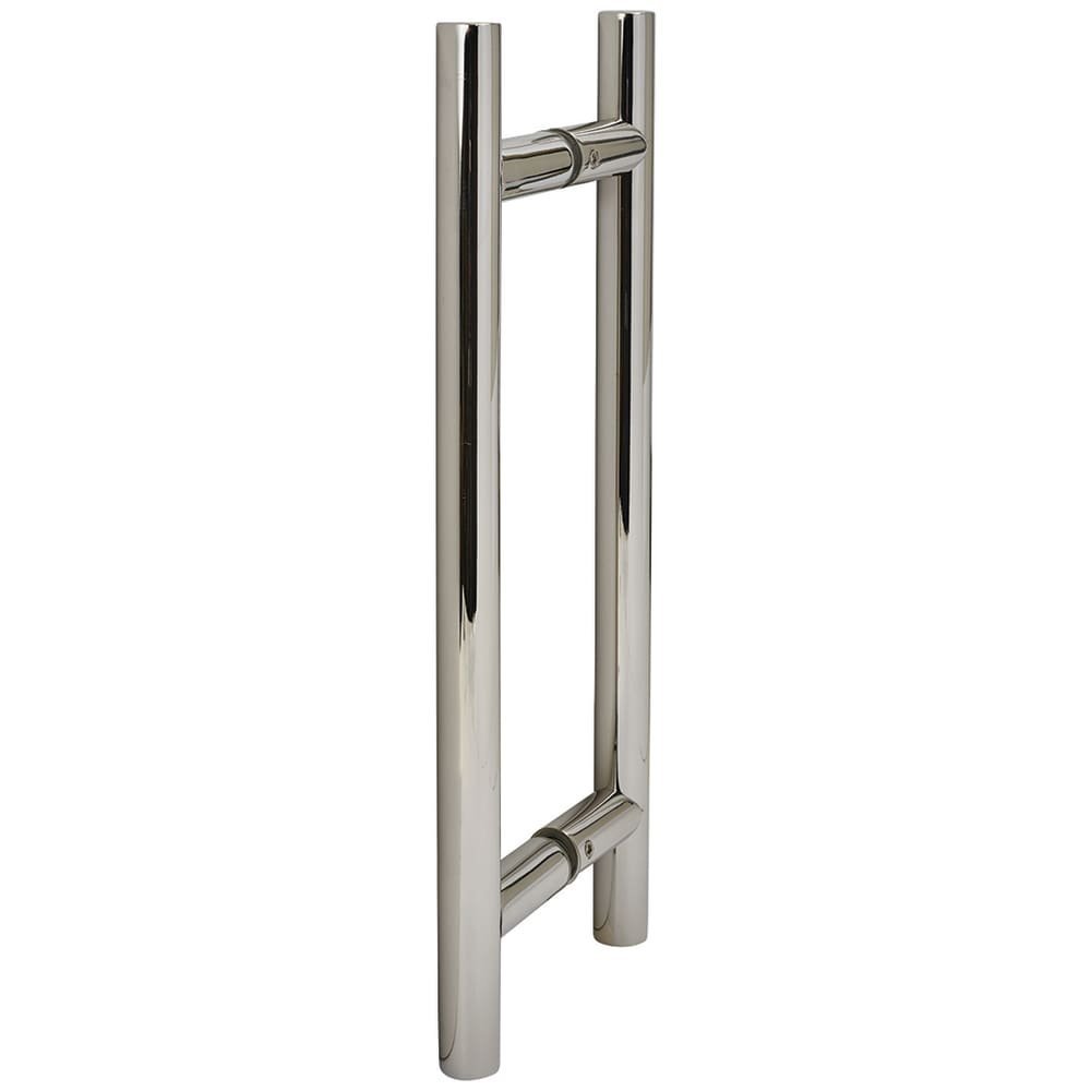 600mm polished guardsman pull handle – mirror polished stainless steel straight T bar back to back pair