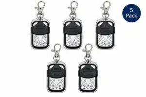 NVM remote 5 pack, five 433MHz compatible roller shutter key fobs