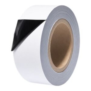 Protection tape 50mm x 100m black and white roll