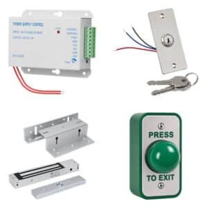 Magnetic door lock kit – single door maglock kit