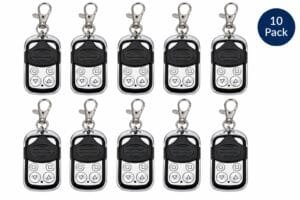 NVM remote 10 pack, ten 433MHz compatible roller shutter key fobs