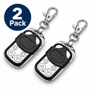 NVM remote 2 pack, two 433MHz compatible roller shutter key fobs